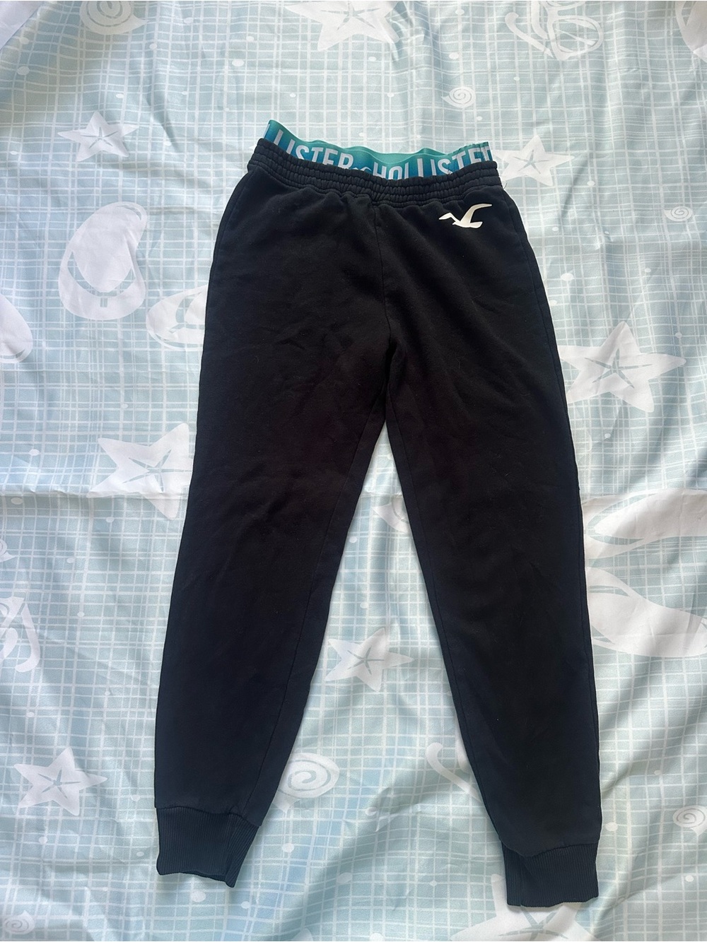 Hollister Women’s Black Logo Jogger Pants
